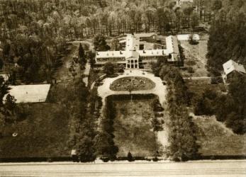 Aerial view of the school