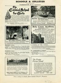 Chevy Chase School Advertisement in Harper's Magazine